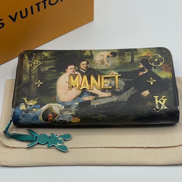 Louis Vuitton x Jeff Koons Masters Collection Manet Limited Edition Zippy Wallet - Picture 3 of 16